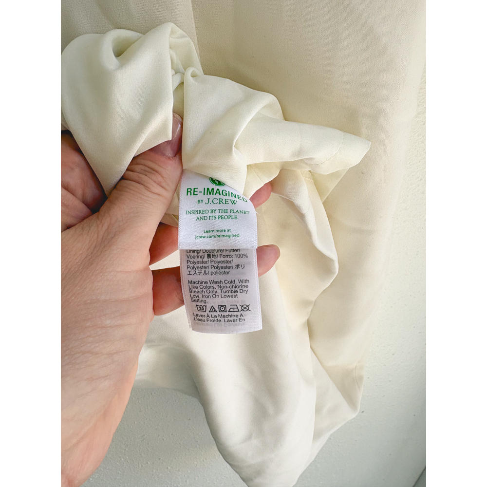 J.Crew Re-Imagined White Shift Dress Short Sleeve Size 4 - Picture 6 of 10